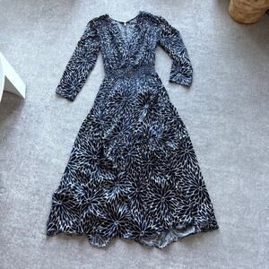 Rebecca Taylor Autumn Bloom Blue Dress